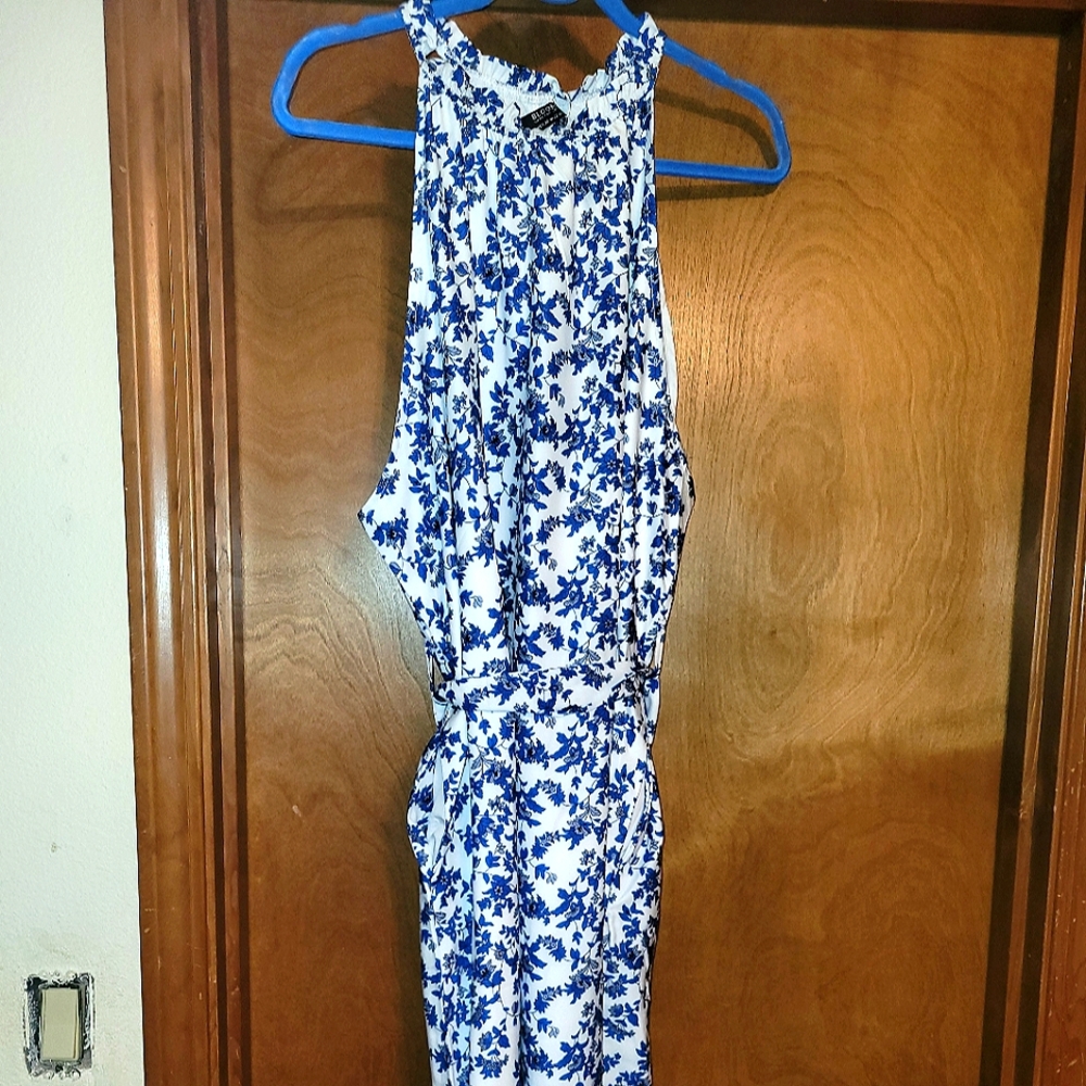 Bloom Chic Blue & White Sun Dress